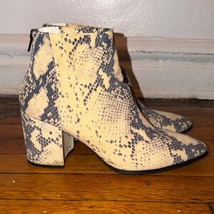 Steve Madden Snakeskin Booties